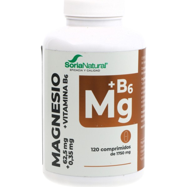 Soria Natural Magnesio Vitamina B6 Liberacion Sostenida 120 Comprimidos